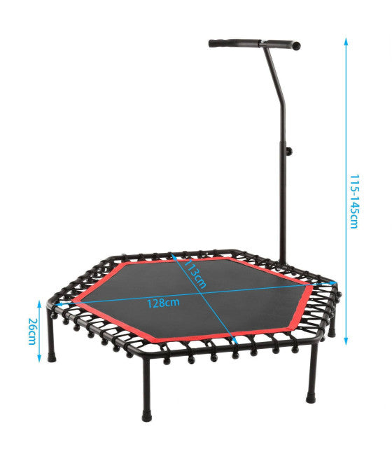 150KG FEDERTRAMPOLIN MIT SICHERHEITSGRIFF FITNESS SPORT