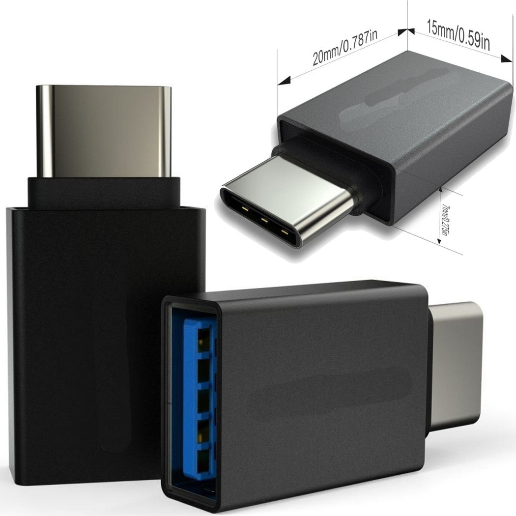 ANSCHLUSSADAPTER TYP C OTG USB TYP-C MÄNNLICH AUF USB A 2.1 WEIBLICH