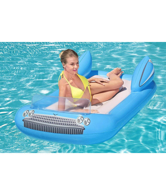 AUFBLASBARE AUTO-POOL-MATRATZE IN FORM EINES AUTOS 190 X 128 CM