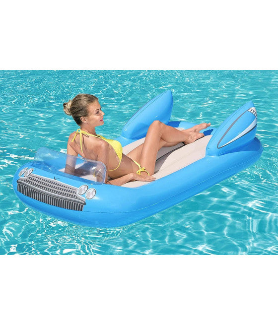 AUFBLASBARE AUTO-POOL-MATRATZE IN FORM EINES AUTOS 190 X 128 CM