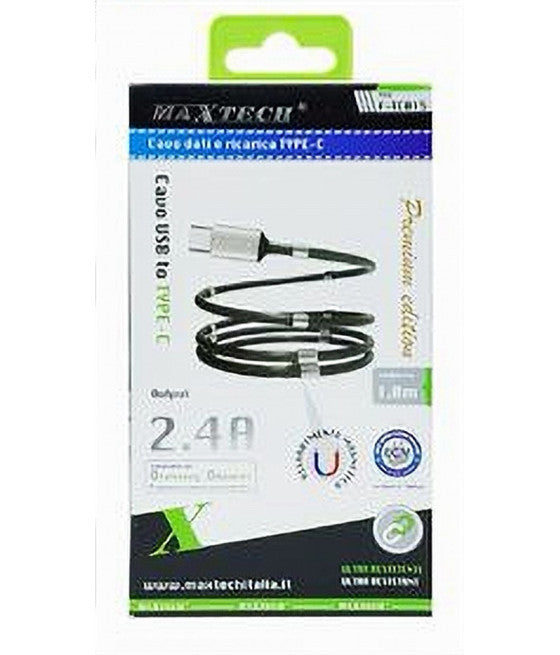 ACVO USB TYPE C RICARICA DATI CAVETTO 1 MT 2.4A FÜR SMARTPHONE F-TC015