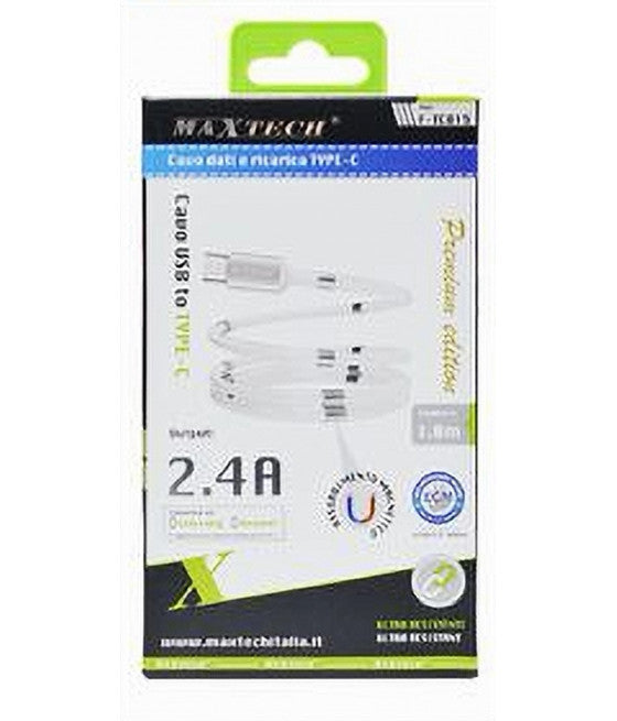 ACVO USB TYPE C RICARICA DATI CAVETTO 1 MT 2.4A FÜR SMARTPHONE F-TC015