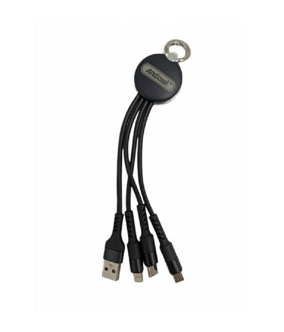 3 IN 1 USB LIGHTNING TYPE-C MICRO USB 0,2 MT Q-C18