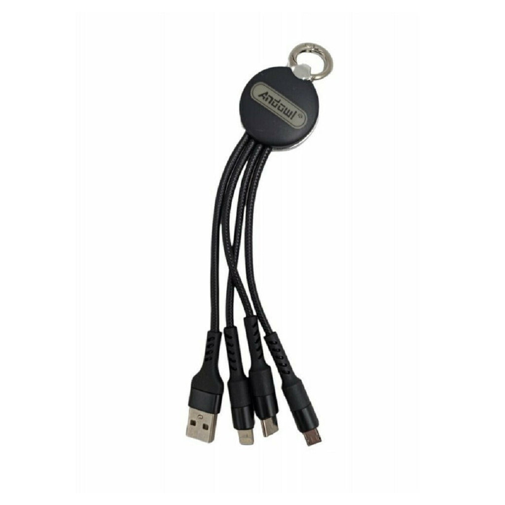 3 IN 1 USB LIGHTNING TYPE-C MICRO USB 0,2 MT Q-C18