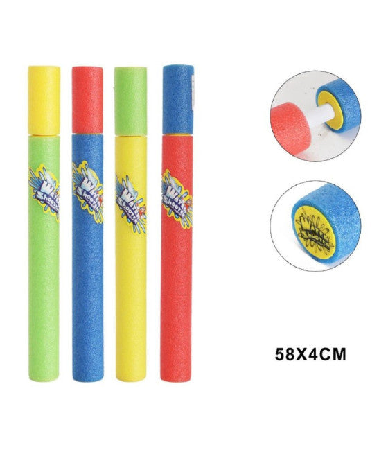 58X4CM WASSERPISTOLE SCHAUMSTOFF SHOOTER ROHR SOMMER STRAND SPIEL