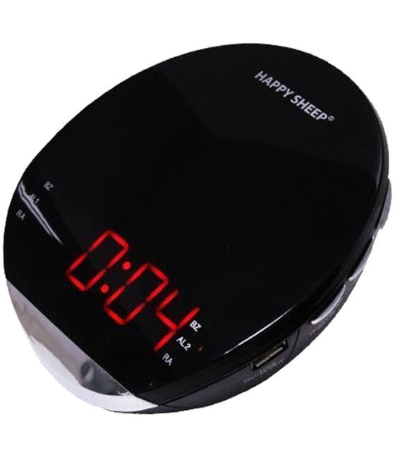 AM/FM DIGITAL LCD LED TISCHUHR RADIO WECKER ROT