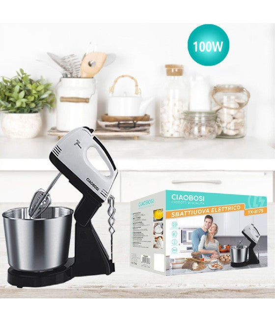 100W ELEKTRISCHER SCHNEEBESEN MIT STAHLEIMER TX8175