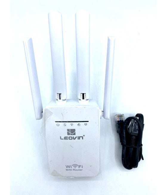 4ANTENNA WIRELESS SIGNAL REPEATER 2-PORT WIFI RANGE EXTENDER ROUTER