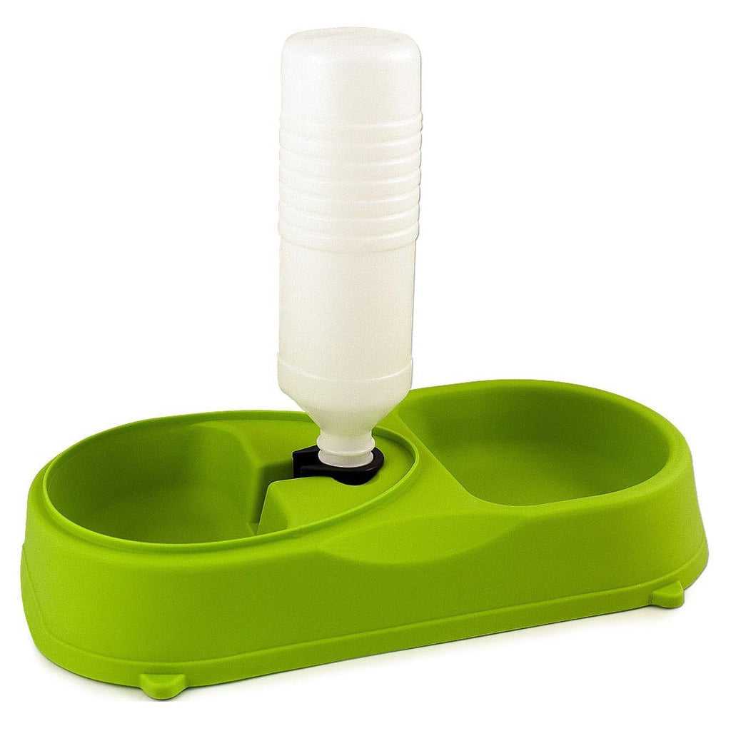 2IN1 DOPPELNAPF FÜR HUNDE UND KATZEN MIT AUTOMATISCHEM WASSERFÜLLSYSTEM