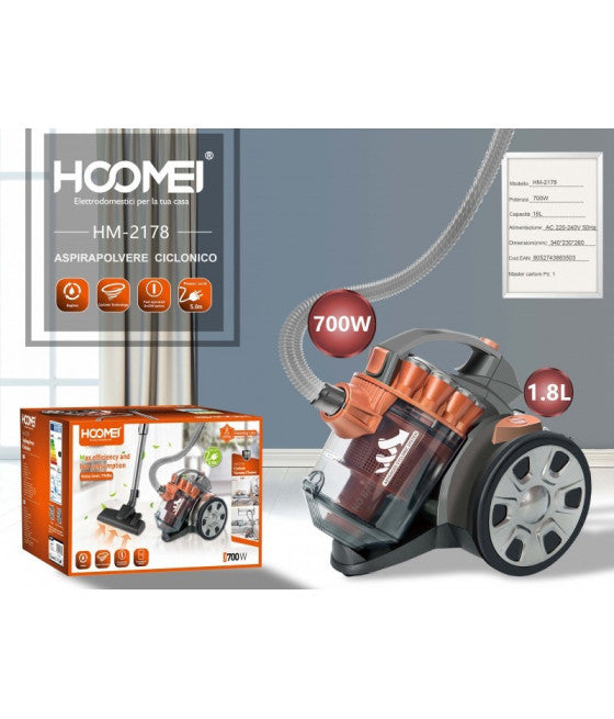 ASPIRAPOLVERRO CILINDRO CICLONICO SCOPA ELEKTRTRISCHE 700W OHNE WAREN